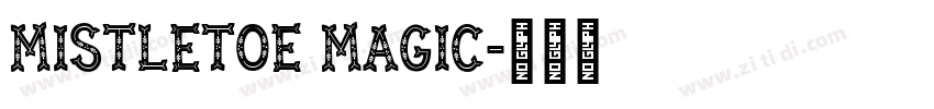 Mistletoe Magic字体转换